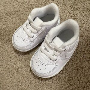 Nike Baby White Air Force 1’s